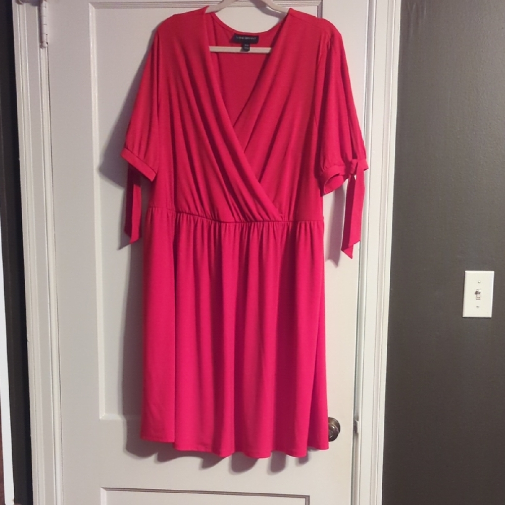 Lane Bryant Vibrant Red Midi Dress